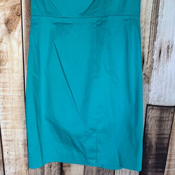 J. Crew Factory One Shoulder Teal Dress 18 NWT Cocktail Wedding Guest Event - Picture 4 of 9